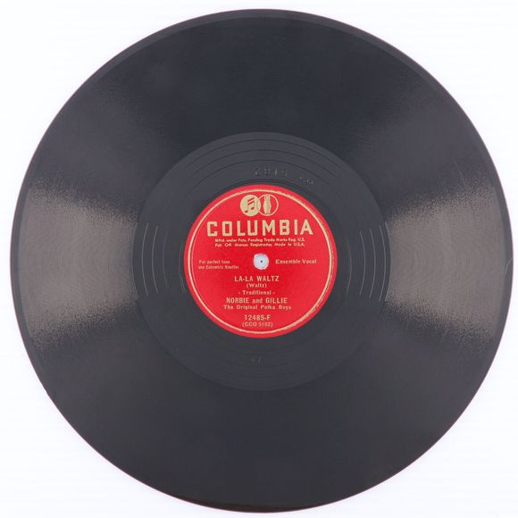 Norbie And Gillie - La-La Waltz / Tinker Polka - 1950 10" 78 rpm Record 12485-F - Picture 2 of 16